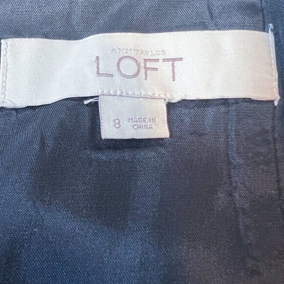 Ann Taylor Loft Abstract Pencil Skirt, Sz 8 - Picture 6 of 10